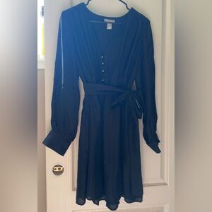 H&M Black Long Sleeve Dress